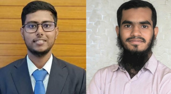 ববিসাসের সভাপতি রবিউল ও সম্পাদক মাসুদ