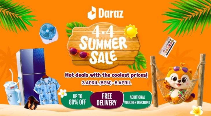ফ্রি ডেলিভারি ও ইএমআই সুবিধা নিয়ে দারাজ ৪.৪ সামার সেল