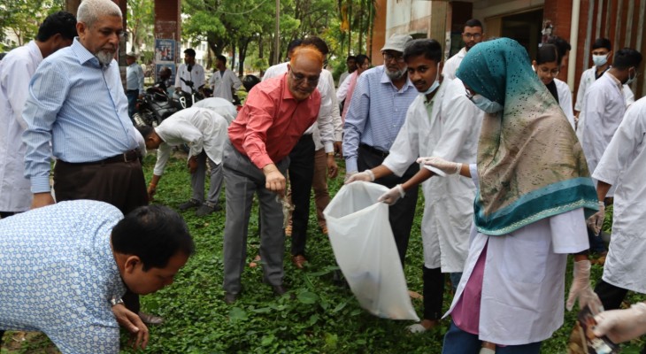 পরিচ্ছন্ন ক্যাম্পাস গড়তে সিকৃবিতে ব্যতিক্রমী উদ্যোগ