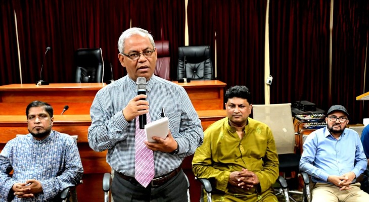 চবির উপাচার্যের সঙ্গে বিভাগীয় প্রধানদের সৌজন্য সাক্ষাৎ