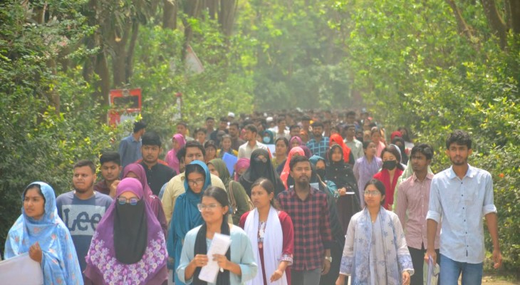 বেরোবিতে গুচ্ছভুক্ত বিশ্ববিদ্যালয়সমূহের বি ইউনিট ভর্তি পরীক্ষা সম্পন্ন