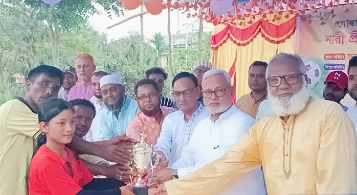 মাদকবিরোধী বার্তা নিয়ে গোলাপগঞ্জে নারী প্রীতি ফুটবল ম্যাচ