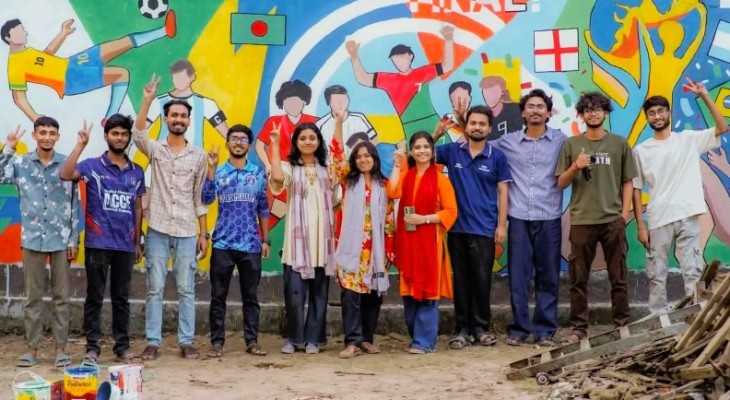 ক্যাম্পাসে সৌন্দর্য ও নান্দনিকতা ছড়িয়ে দিচ্ছে ‘চিত্রকৃৎ’