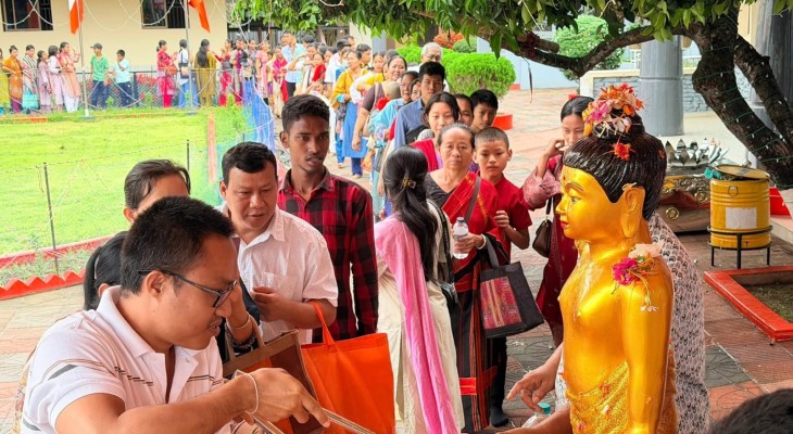 রাঙামাটিতে বর্ণাঢ্য আয়োজনে বুদ্ধ পূর্ণিমা উদযাপন