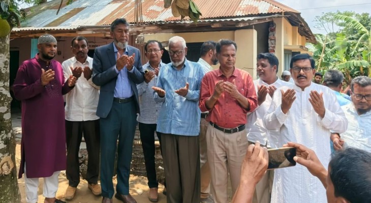 রাণীশংকৈলে নতুন জামে মসজিদের ভিত্তিপ্রস্তর স্থাপন