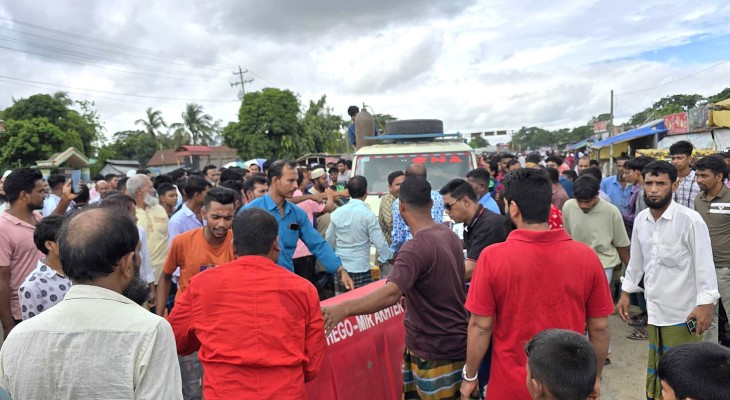 শায়েস্তাগঞ্জে ঢাকা-সিলেট মহাসড়ক অবরোধ, তীব্র যানজটে ভোগান্তি