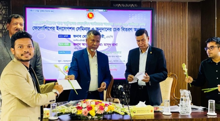 'নিরাপদ খাদ্য ফেলোশিপ' পেলেন সিকৃবি ছাত্র নাজমুল 