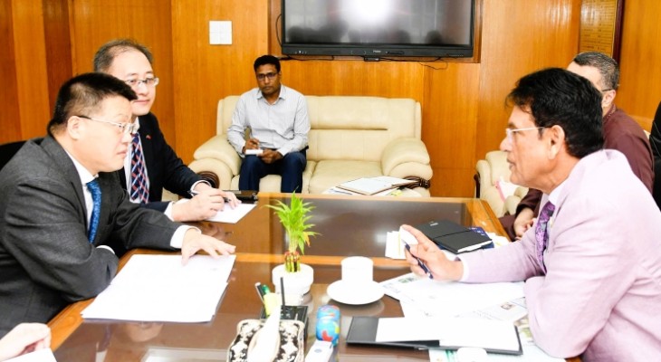 শিক্ষা মন্ত্রীর সাথে চীনা রাষ্ট্রদূতের সাক্ষাৎ