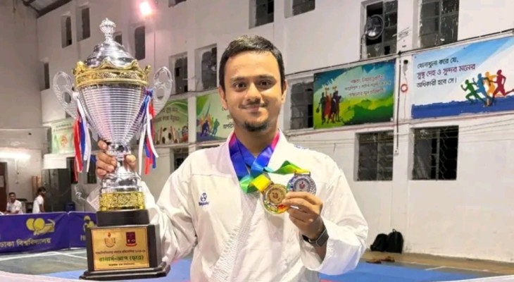 ঢাকা বিশ্ববিদ্যালয় ও রাবিপ্রবিকে হারিয়ে জবির স্বর্ণ জয়
