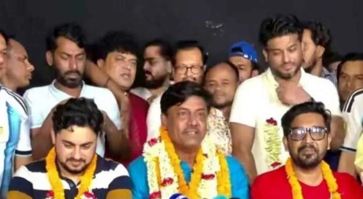 শিল্পী সমিতির সভাপতি শিবা শানু, সম্পাদক জয় চৌধুরী