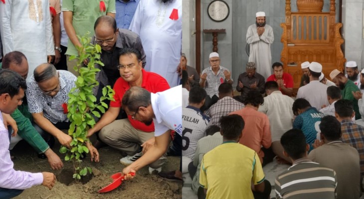 জুলাই শহীদ দিবসে ইবিতে বৃক্ষরোপণ ও দোয়া মাহফিল