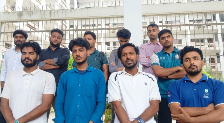 জুলাই আন্দোলনে অভিযুক্তদের বিচারের দাবিতে যবিপ্রবিতে স্মারকলিপি