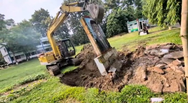 ছাত্রলীগ ইস্যুতে জাবিপ্রবিতে ছাত্রদলের বিক্ষোভ,তিন প্রতিকৃতি অপসারণ