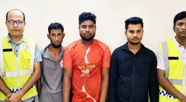 পাঁচ দিন আটক রেখে দলবদ্ধ নির্যাতন   ষষ্ঠ শ্রেণির ছাত্রীকে, গ্রেফতার ৩