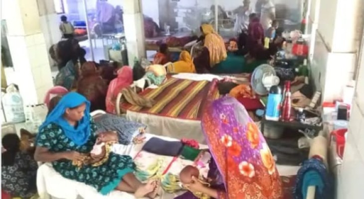 হাসপাতালের শিশু ওয়ার্ডে শয্যা সংকট, ডেঙ্গুর মধ্যে আবারও বাড়ছে হাম