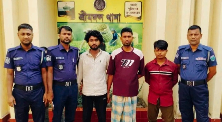 শ্রীমঙ্গলে রাতভর আটক রেখে কিশোরীকে ধর্ষণ গ্রেফতার ৩ 
