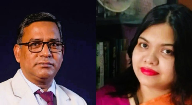 জাতীয় সংগীতের ব্যাকগ্রাউন্ডে শেখ হাসিনার ছবি,নোবিপ্রবির দুই শিক্ষককে শোকজ