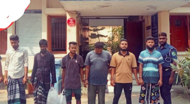 দুপচাঁচিয়ায় পুলিশের বিশেষ অভিযান  মাদক, চাঁদাবাজি ও প্রতারণা মামলায় গ্রেপ্তার ৬