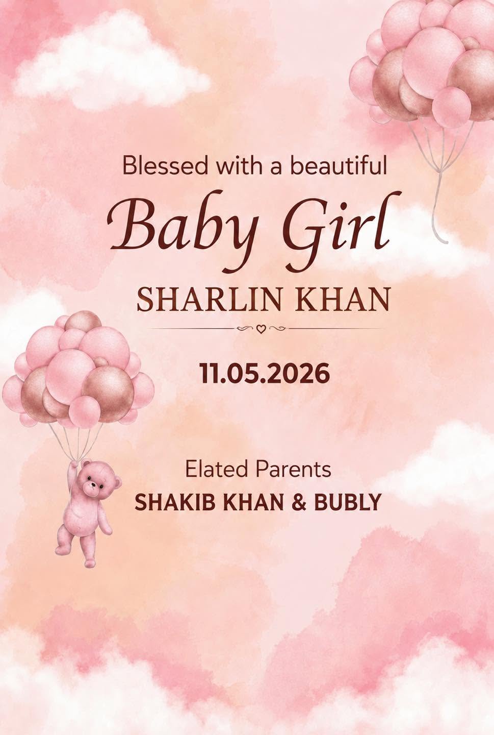 Shakib and Bubli are the parents of the daughter.jpg